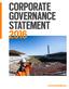 CORPORATE GOVERNANCE STATEMENT 2016