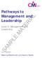 Pathways to Management and Leadership