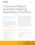 7 Common Pitfalls to Avoid When Migrating Applications to the Cloud
