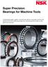Super Precision Bearings for Machine Tools