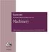 Machinery GUIDELINES FOR GUARDING PRINCIPLES AND GENERAL SAFETY FOR