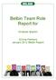 Belbin Team Role Report for