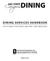 DINING SERVICES HANDBOOK FOR STUDENT ASSISTANTS AND PART-TIME EMPLOYEES