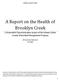 A Report on the Health of Brooklyn Creek