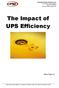 The Impact of UPS Efficiency