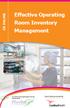 Effective Operating Room Inventory Management