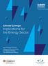 Climate Change: Implications for the Energy Sector