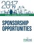 AIChE ANNUAL MEETING OCTOBER 29 - NOVEMBER 3, 2017 MINNEAPOLIS, MN SPONSORSHIP OPPORTUNITIES