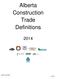 Alberta Construction Trade Definitions