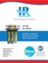 UF-5-BF UF-5-BF-NF. Bluefilters Certified UF 5 Ultra-Filtration Drinking Water System Manual. Innovative Solutions for Your Water