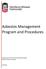 Asbestos Management Program and Procedures
