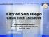 City of San Diego Clean Tech Initiative. Engineers Without Borders San Diego State University Chapter April 28, 2011
