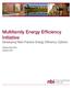 Multifamily Energy Efficiency Initiative Developing Next Practice Energy Efficiency Options