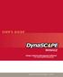 Preface. Copyright DynaSCAPE Software. Published: September Applies To: DynaSCAPE Manage 4.5