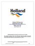 Holland 100 Rules and Special Services Tariff