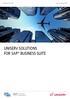 UNISERV SOLUTIONS FOR SAP BUSINESS SUITE