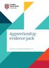 Apprenticeship evidence pack