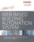 WEB-BASED BUILDING AUTOMATION SYSTEM