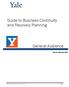 Guide to Business Continuity and Recovery Planning
