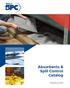 Absorbents & Spill Control Catalog. BradyID.com/SPC