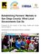 Establishing Farmers Markets in San Diego County: What Local Governments Can Do
