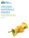 Organic Materials. March 2014