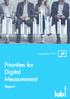 Priorities for Digital Measurement. Report. WHITE PAPER September Five Practical Steps to help companies comply with the E-Privacy Directive