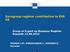 Eurogroup register contribution to ESS EA