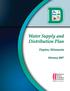 Water Supply and Distribution Plan