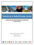 Canada as a Global Energy Leader