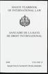HAGUE YEARBOOK OF INTERNATIONAL LAW ANNUAIRE DE LA HAYE DE DROIT INTERNATIONAL 2008 VOLUME 21 MARTINUS NIJHOFF PUBLISHERS