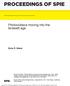 PROCEEDINGS OF SPIE. Photovoltaics moving into the terawatt age