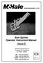 Bale Splitter Operator Instruction Manual Issue 3