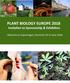PLANT BIOLOGY EUROPE 2018 Invitation to Sponsorship & Exhibition. Welcome to Copenhagen, Denmark June 2018