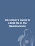 Developer s Guide to LEED NC in the Meadowlands