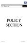 Policy POLICY SECTION. TLC Homes, Inc.