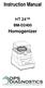 Instruction Manual HT 24 BM-D2400 Homogenizer