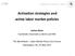 Activation strategies and active labor market policies