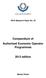 Compendium of Authorized Economic Operator Programmes