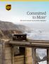 Committed to More. UPS 2014 Corporate Sustainability Highlights