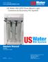 Owners Manual Models: 200-USCRO-600FR. US Water 600 GPD Floor-Mount Light Commercial Economy RO System. Visit us online at
