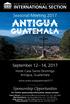 NEW YORK STATE BAR ASSOCIATION. Seasonal Meeting 2017 ANTIGUA GUATEMALA. Hotel Casa Santo Domingo Antigua, Guatemala.