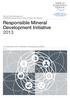 Responsible Mineral Development Initiative 2013