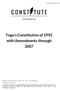 Togo's Constitution of 1992 with Amendments through 2007