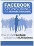 Facebook Sponsoring For Network Marketers!