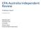 CPA Australia Independent Review