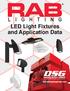 LED Light Fixtures and Application Data