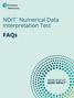 NDIT TM Numerical Data Interpretation Test. FAQs