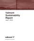 Valmont Sustainability Report. June 1, 2016