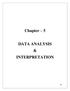 Chapter 5 DATA ANALYSIS & INTERPRETATION